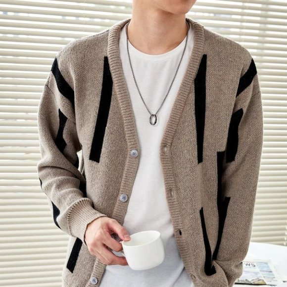 . Other - Khaki Mens Cardigan
